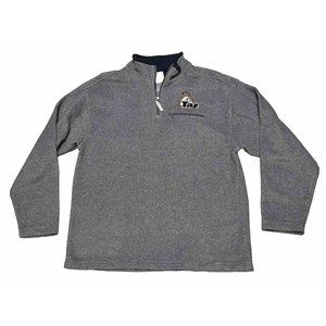 Vintage 1999 Warner Bros. Taz Tasmanian Devil Fleece 1/4 Zip Sweater Mens Medium